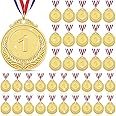 Yinkin Gold Award Medals, Medals for Awards for Kids Winner Medals with Ribbon 1st Place Medals for Sports Competitions Party Spelling Bees Gymnastics Soccer Team
