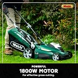 Webb Classic WEER40 Electric Rotary Lawnmower 40cm 5 Heights 50L Bag 1800W view 8