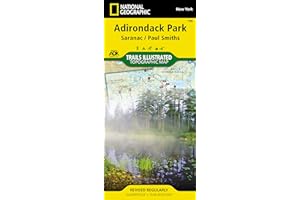 Saranac, Paul Smiths: Adirondack Park Map (National Geographic Trails Illustrated Map, 746)
