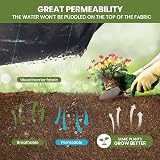 Velway Weed Control Membrane Heavy Duty 1x10M Ground Cover Fabric for Gardens view 2