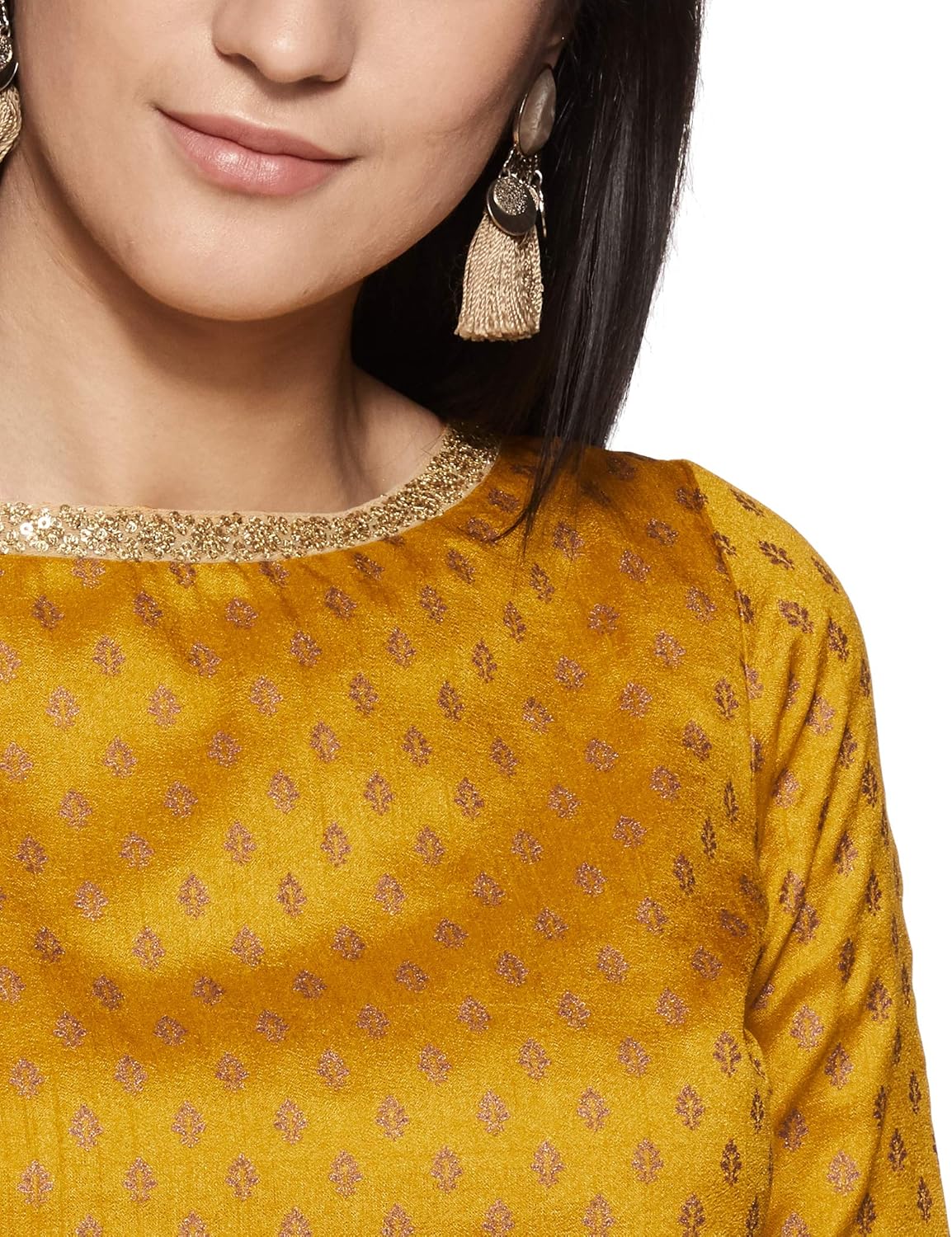 indya women's floral regular fit top