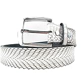 Pelgio Genuine Cobra Snake Skin Men's Belt 46"