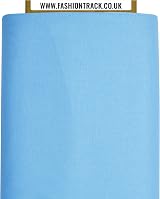 FT Fashion Track 58in Cotton Fabric By The Metre UK Light Blue 100% Cotton view 3