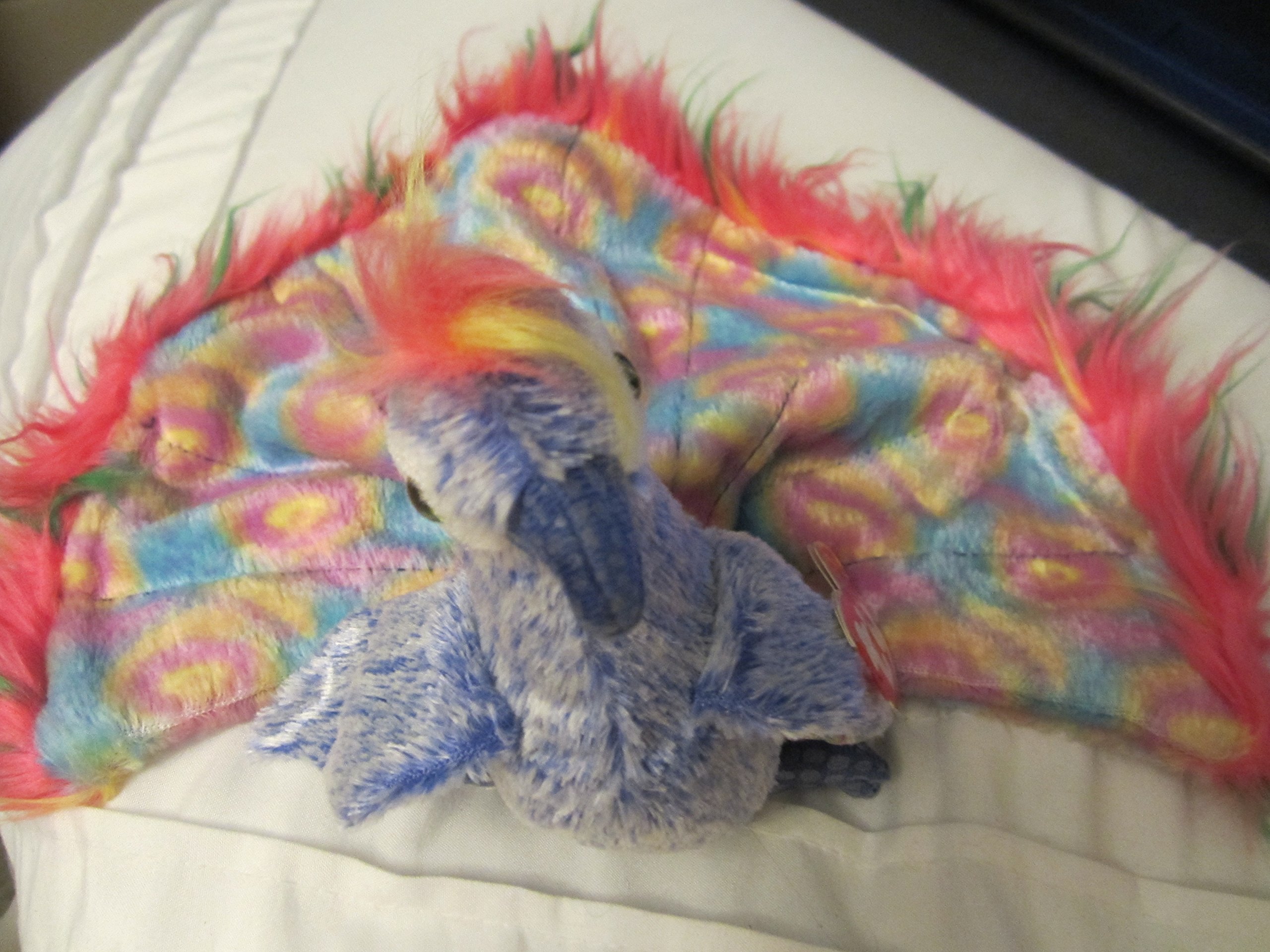 Peluche Ty Beanie Baby (pavo real/llamativo)