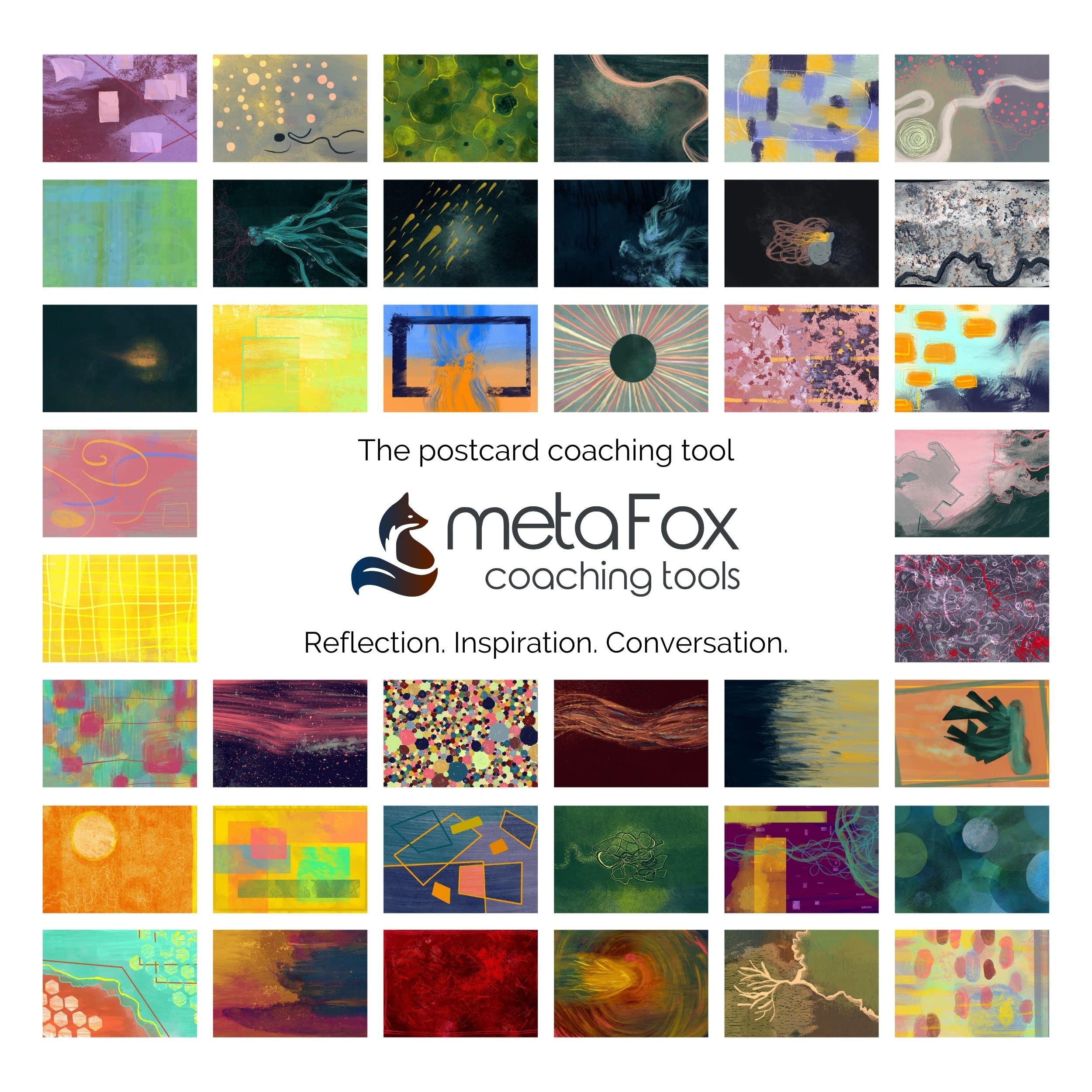 metaFox Coaching Picture Cards | Pathways of Life | 52 sturdy Postcards for Coaching and Therapy | As Icebreaker for Workshops and Teambuilding Activities (Gallery of Emotions)