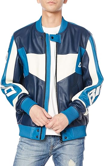 Amazon ディーゼル Diesel メンズ カラーブロックレザー ジャケット Ahayn コート ジャケット 通販