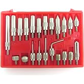Taytools 113700 22 Piece Dial Indicator Point Tip Set in Protective Plastic Case