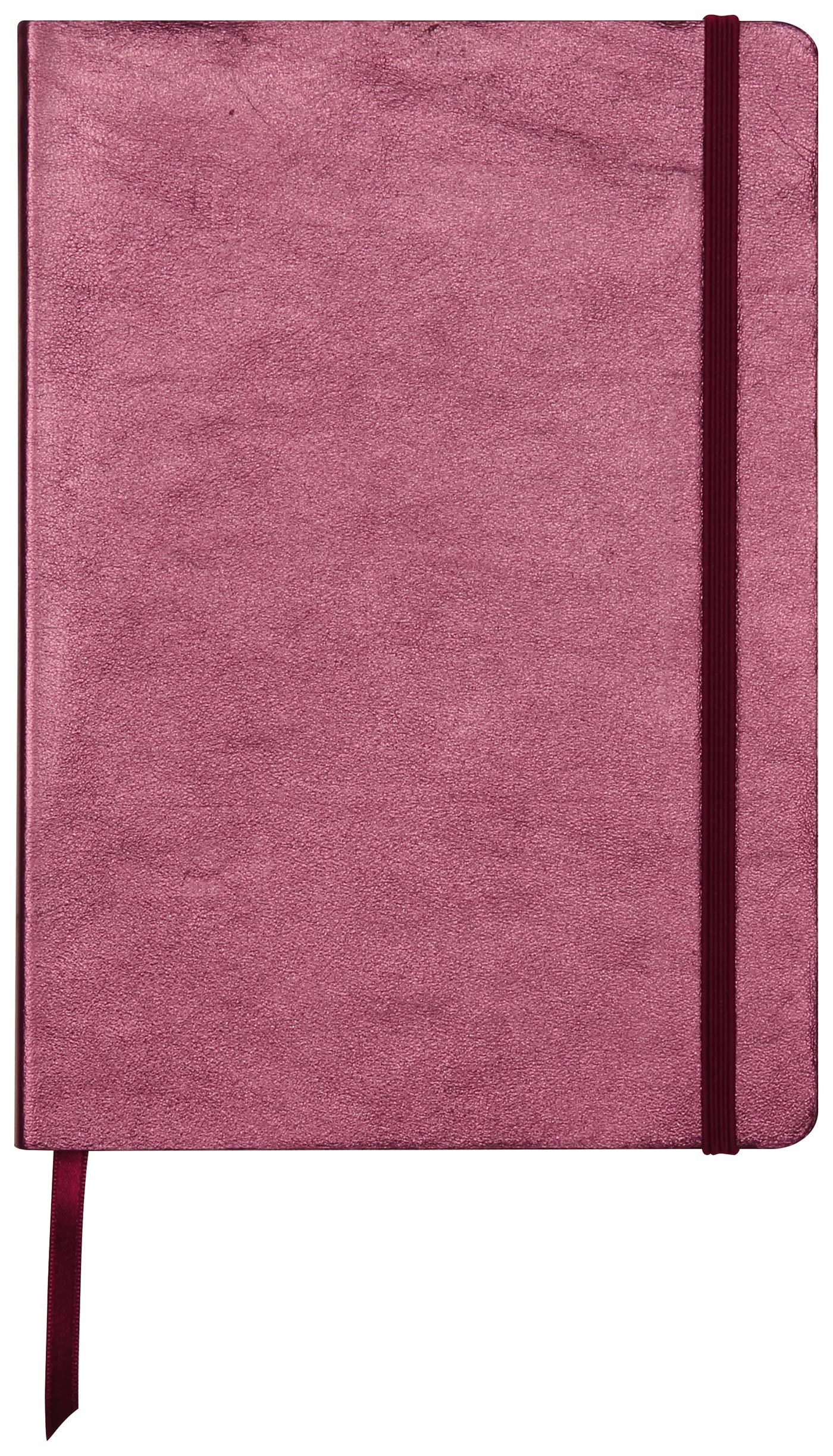 Clairefontaine 400093C - One Notebook, A5 - Made of Genuine Lambskin Leather Soft Cover - Dimensions: 14.8x21 cm - 144 Ruled Pages, Cherry Leatherised