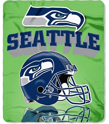 Northwest Fleecedecke Mit Seattle Seahawks-Motiv - 127 X 152 Cm, Kuscheliger NFL-Überwurf