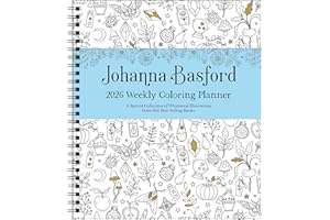 Johanna Basford 12-Month 2026 Weekly Coloring Calendar