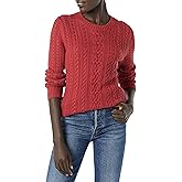 Amazon Essentials womens Fisherman Cable Crewneck Sweater