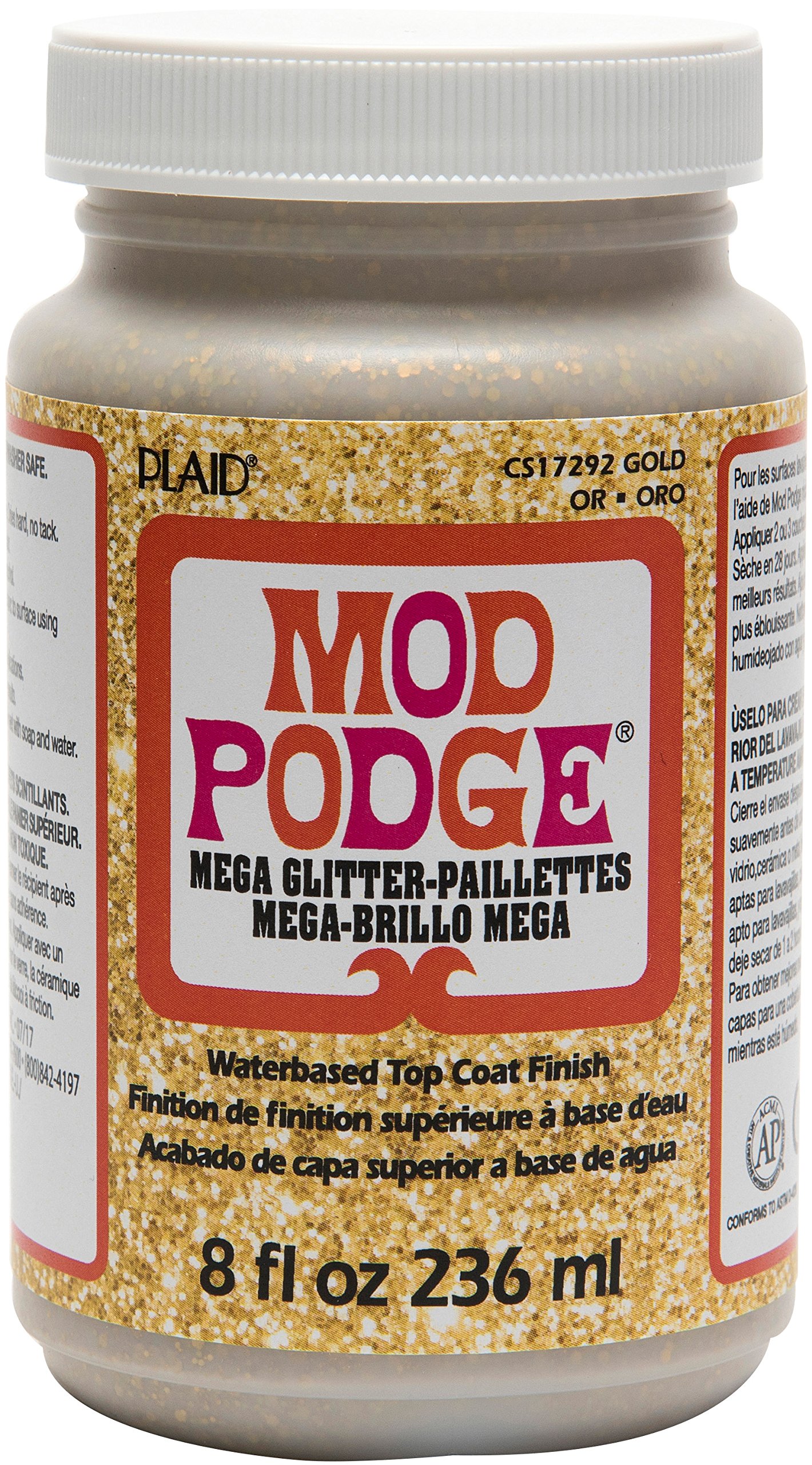 Mod Podge Cs17292 Mega, 8 Oz. , Gold Glitter
