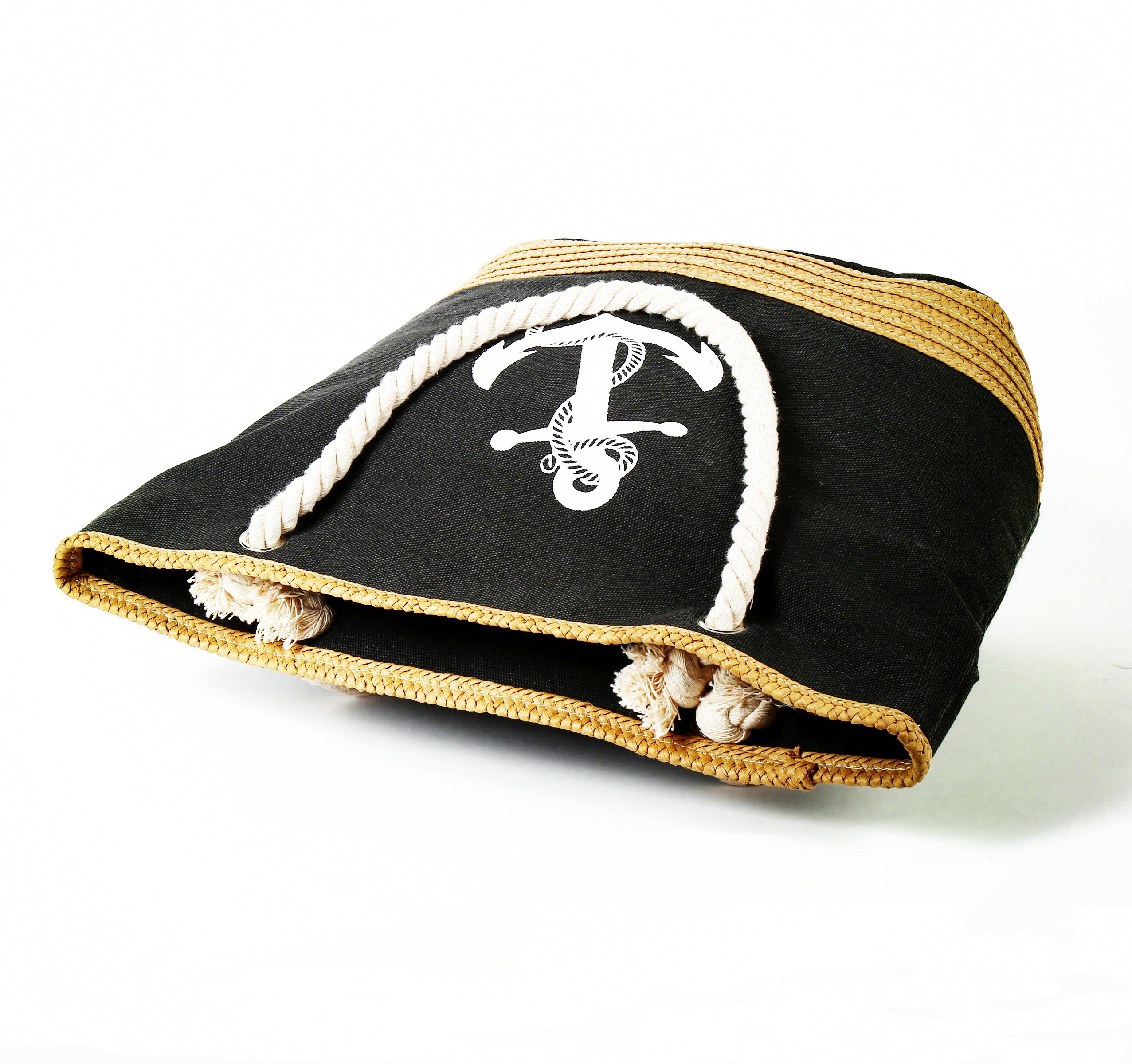 Sumerk Large Canvas Tote Bag Oversize Canvas Beach Bags with Cotton Rope Handle