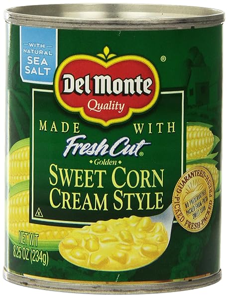DEL MONTE CREAM STYLE CORN, 8.25 OUNCE (PACK OF 12), YELLOW