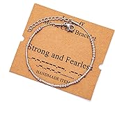 JoycuFF Inspirational Morse Code Bracelets for Women Silver Beads Jewelry Encouragement Mantra Gifts for Her