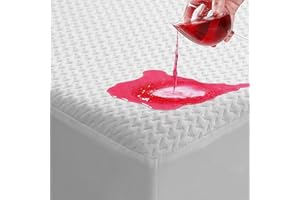 TASTELIFE Queen Size Bed Mattress Protector, Waterproof & Breathable Cooling Mattress Cover & Pad, Deep Pocket Fits 8-21”, Ultra-Soft Washable Sheet Protection