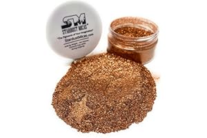 SM STARDUST MICAS Stardust Micas Pigment Powder Cosmetic Grade Colorant for Makeup, Soap Making, Epoxy Resin, DIY Crafting Projects, Bright True Colors Stable Mica Batch Consistency (36 Gram Jar, Copper Sparkle)