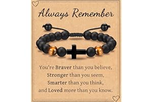 Leyung Cross Bracelet Gifts for Boys, Easter Basket Stuffers Baptism Confirmation First Holy Communion Christmas Christening Gifts for Boys Son Grandson Nephew Godson Brother