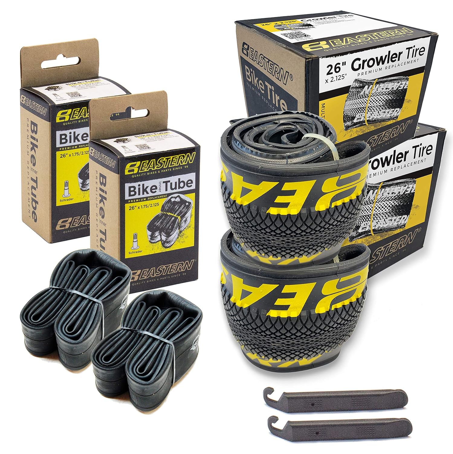 Eastern Bikes Growler Tire 26 x 2.125 Inch Tire Replacement Kits with