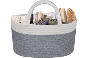 Natemia Premium Baby Diaper Caddy Organizer - Baby Gift Basket for Shower, Portable Diaper Organizer for Changing Table, Newborn Essentials, Nursery Basket