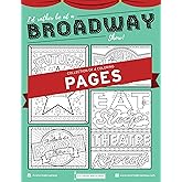 Coloring Broadway - Theatre Nerds “I’d Rather Be at a Broadway Show” Coloring Pages (Set of 4), Broadway Musical Merchandise, Matte Card Stock (8 1/2” x 11”), Ideal Gift for a Broadway Theater Lover