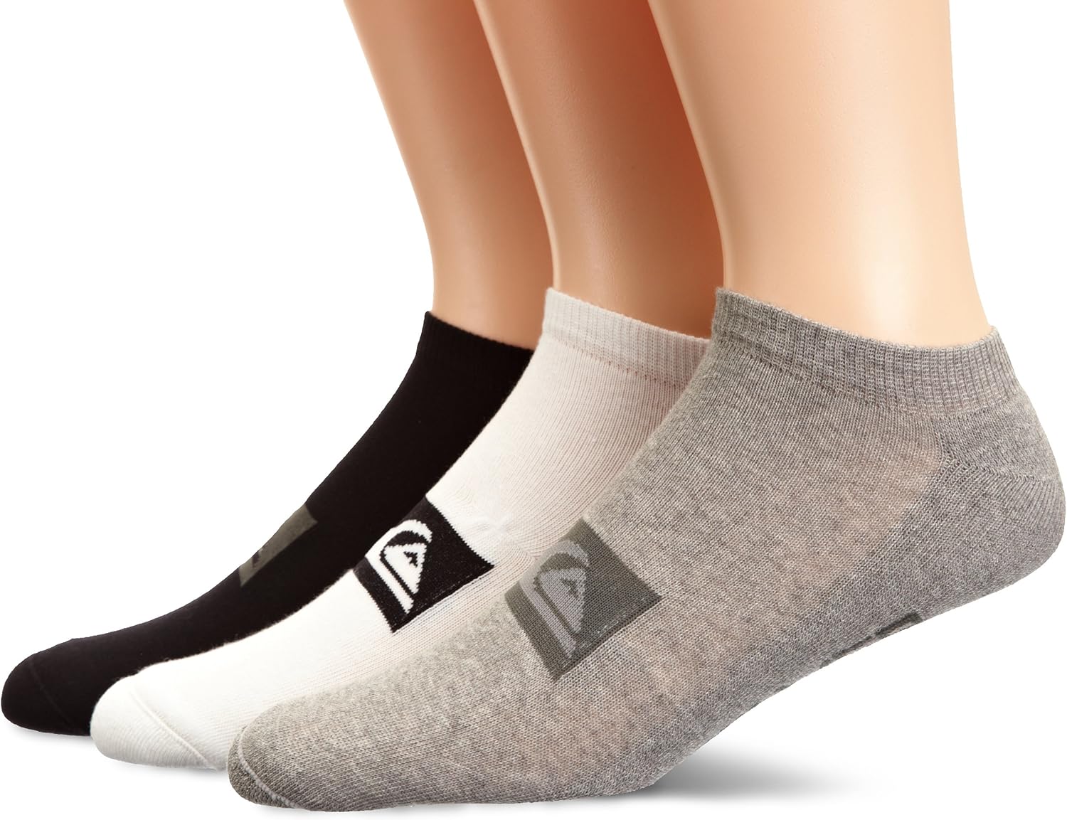 Quiksilver Invisible Socks Pack A X3 Men's Socks Assorted Large Amazon