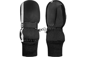 N'Ice Caps Kids Slimline Waterproof Winter Mittens Thinsulate Reflective Boys Girls Snow Cold Weather