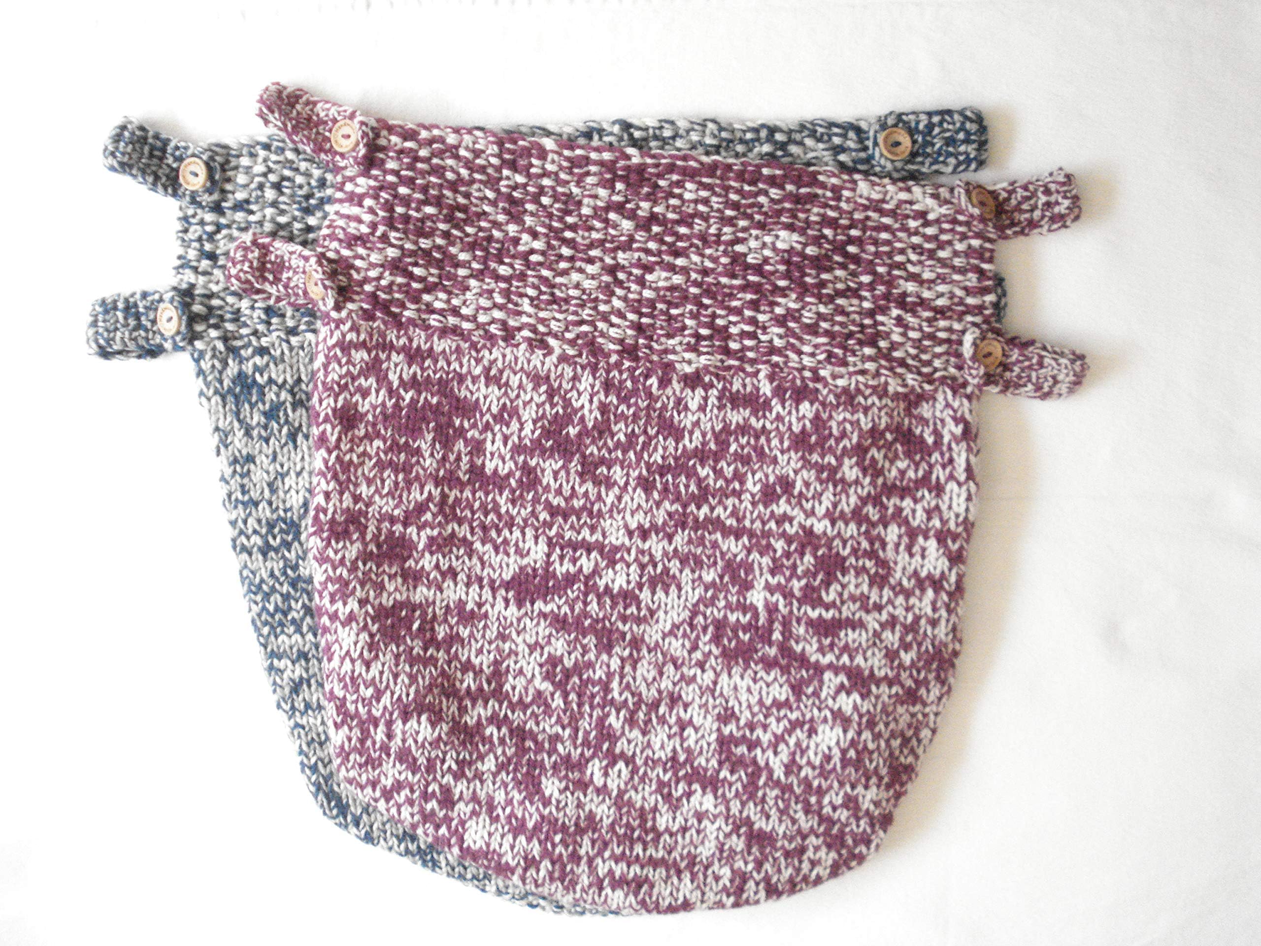 Hand Knitted Blanket Apron Cover Can Fit up to a Maxi Cosi Baby Car Seat