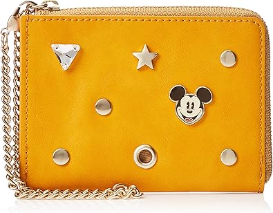 Amazon アコモデ Disney ディズニー ミッキーマウス ピンズパスケース D Xb512 Icケースホルダー 小銭入れ イエロー Accommode アコモデ 定期入れ