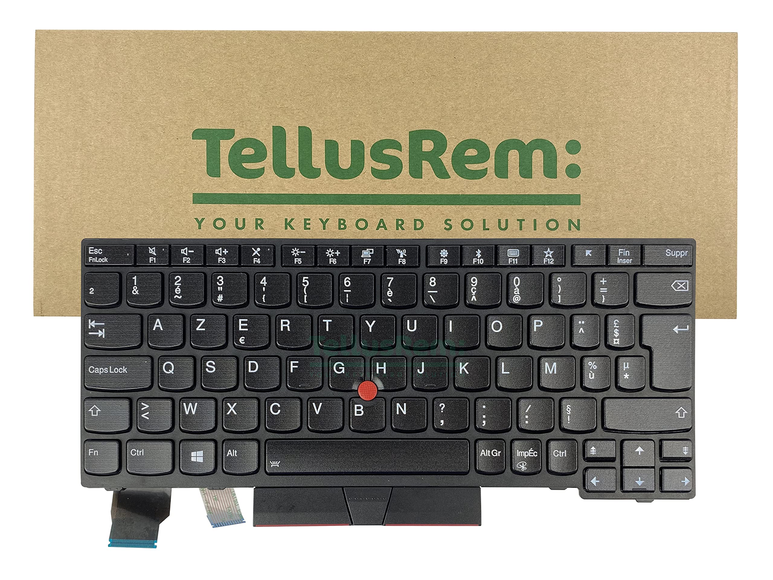 TellusRem replacement French backlit keyboard for Lenovo Thinkpad X280 X390 X395
