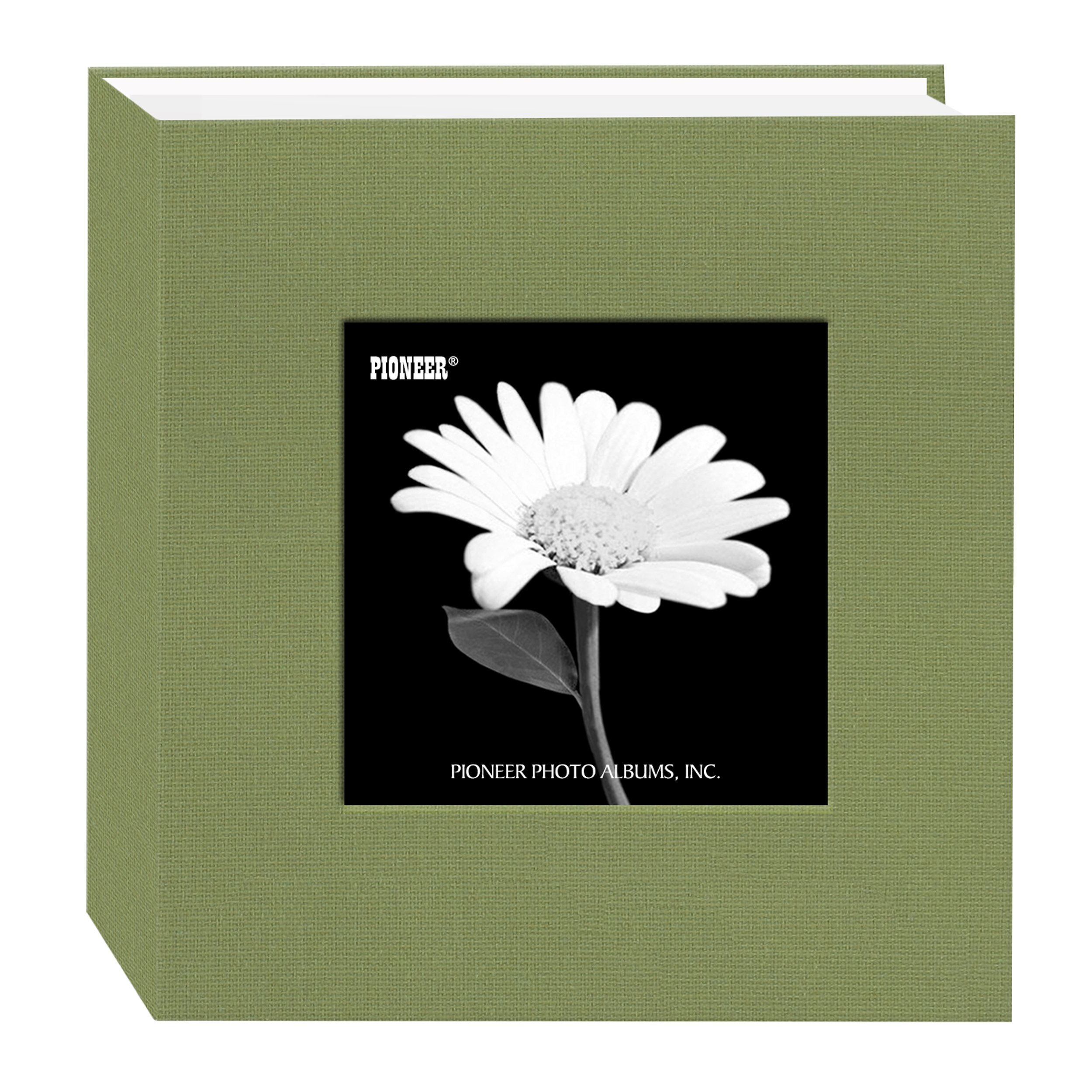 Pioneer 100 Pocket Fabric Frame Cover Photo Album, Sage Green