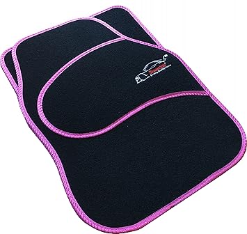 Xtremeauto Universal Carpet Car Floor Mats Not Tailored Pink