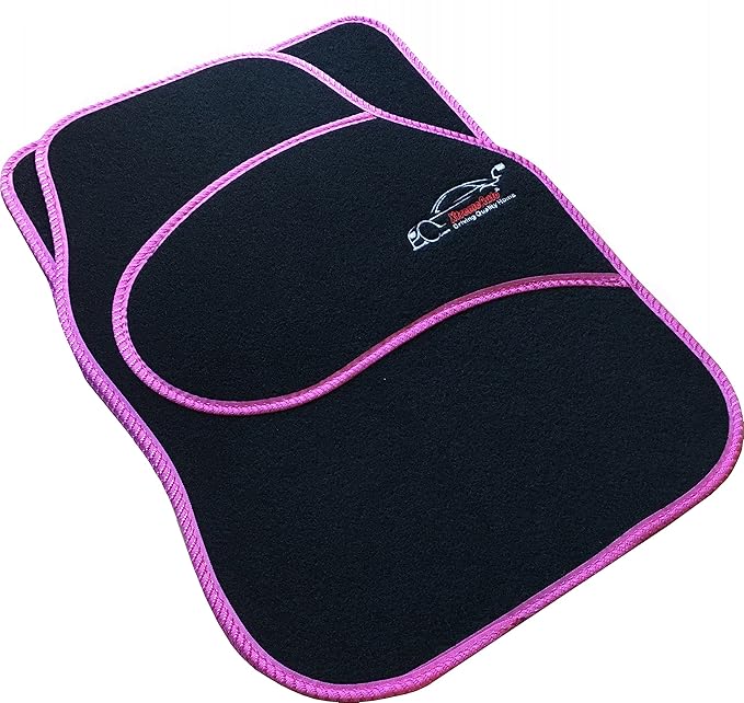 XtremeAuto® Universal Carpet Car Floor Mats Not Tailored (Pink