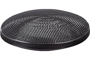 CanDo Inflatable Vestibular Balance Disc, 23.6" diameter, Black