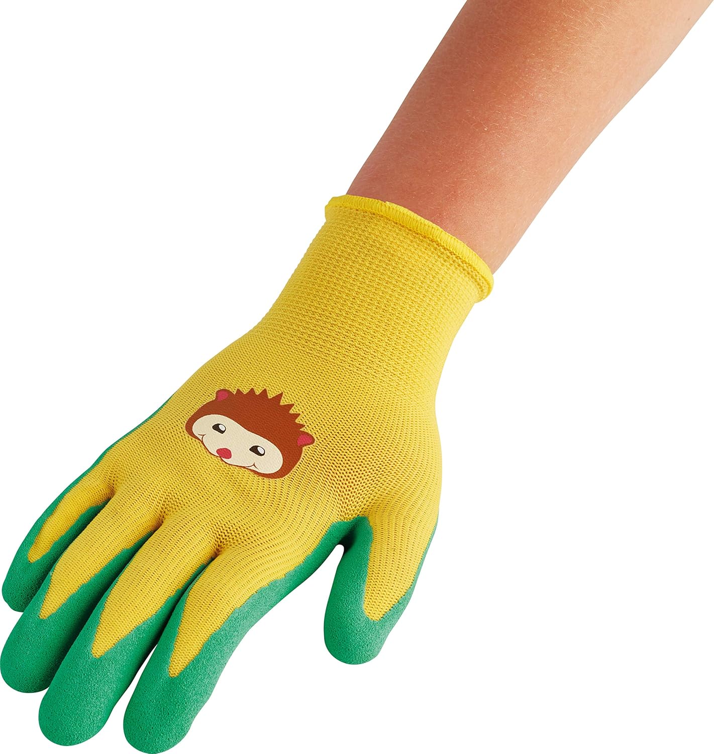 Spontex Garden Gnome Gloves, Gardening Gloves for Children Ideal for Playing and Working in the Garden Nitrile Coating - Image 3