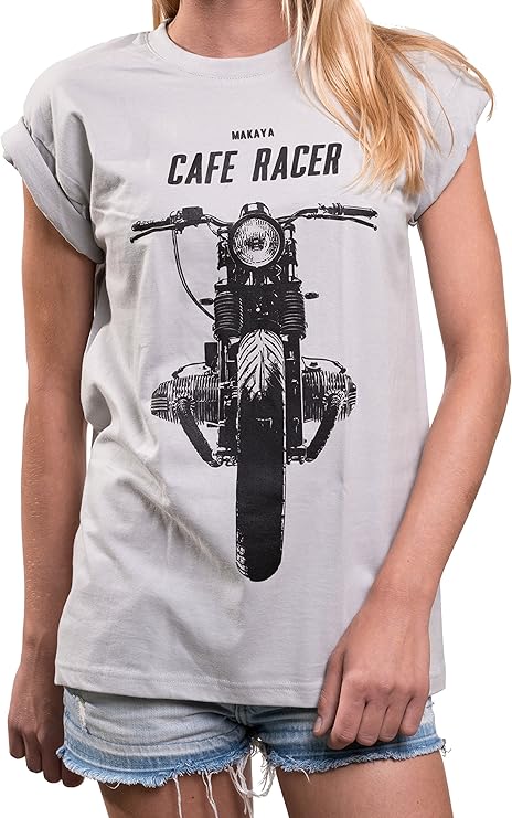 camiseta mujer café racer