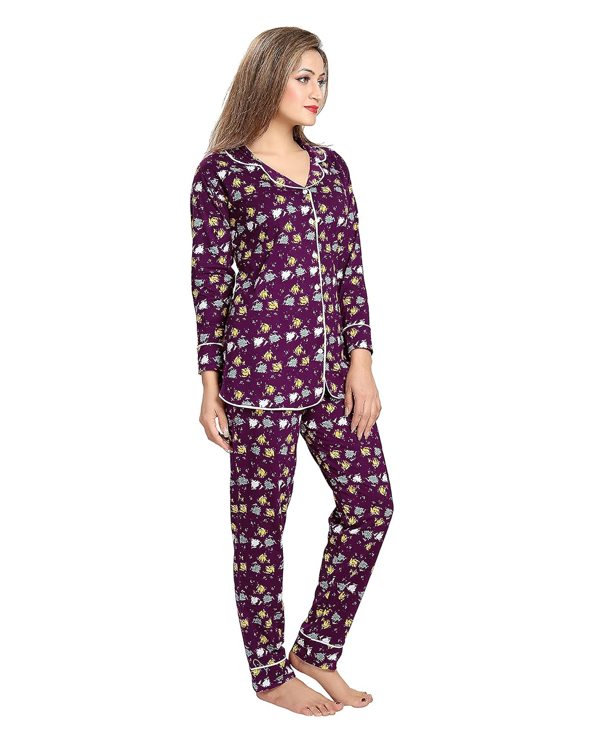 av2 women's cotton night dress