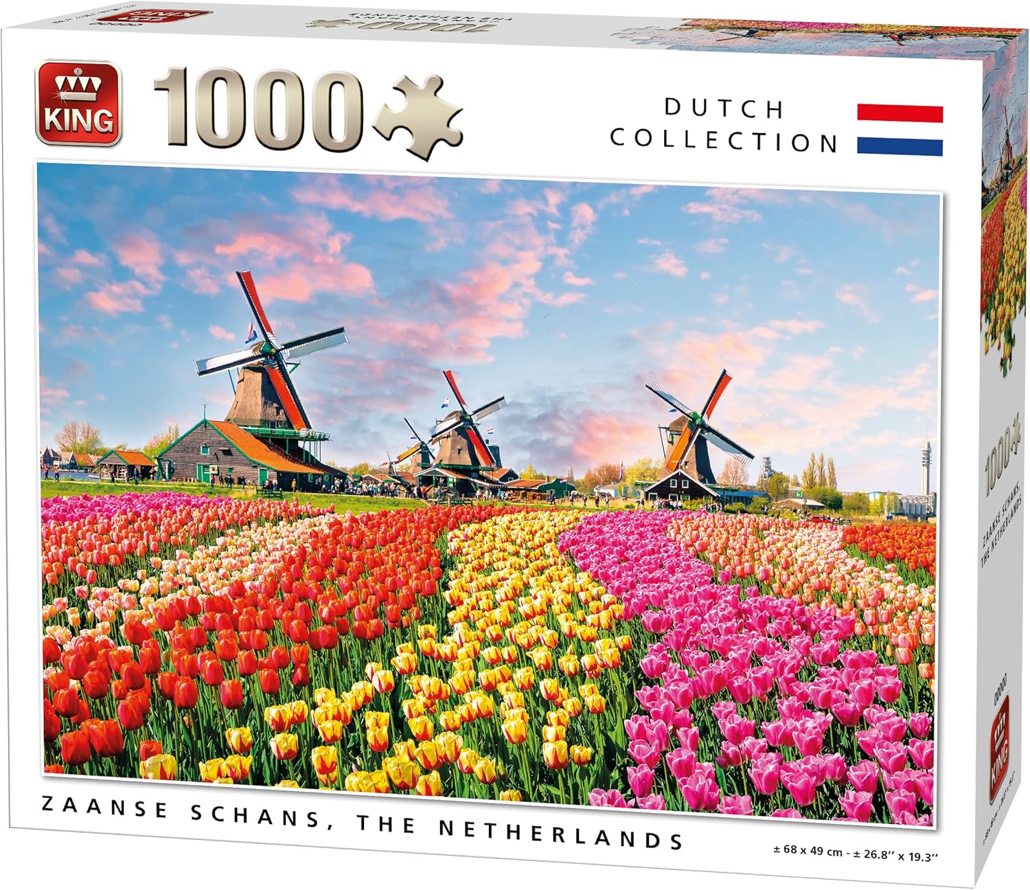King 5722 Holland Windmills and Tulips Jigsaw Puzzle 1000Piece, 68 x 49 cm Amazon.co.uk Toys