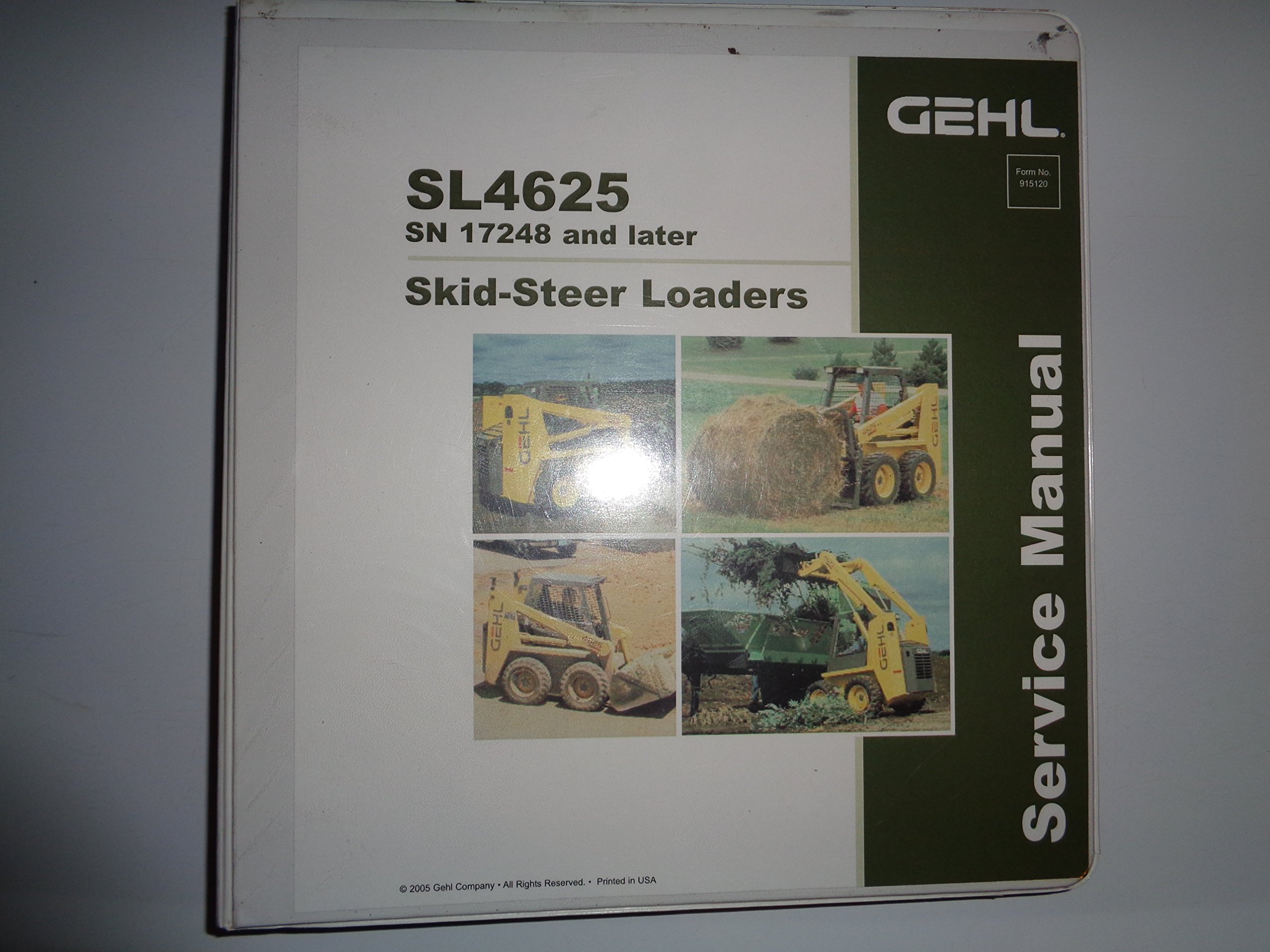 Gehl SL4625 4625 Skid Steer Loader Service Shop Repair Manual 8/95 (s/n  17248 and up): Gehl, GEHL / MUSTANG: Amazon.com: Books