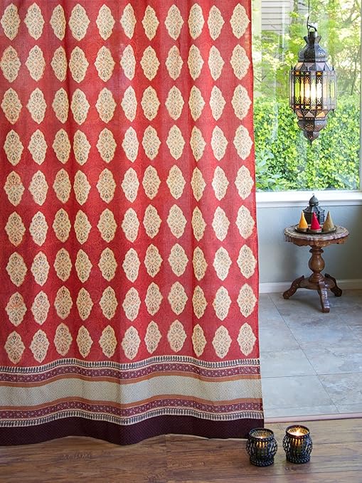 Amazon Com Saffron Marigold Spice Route Indian Curtain Panel