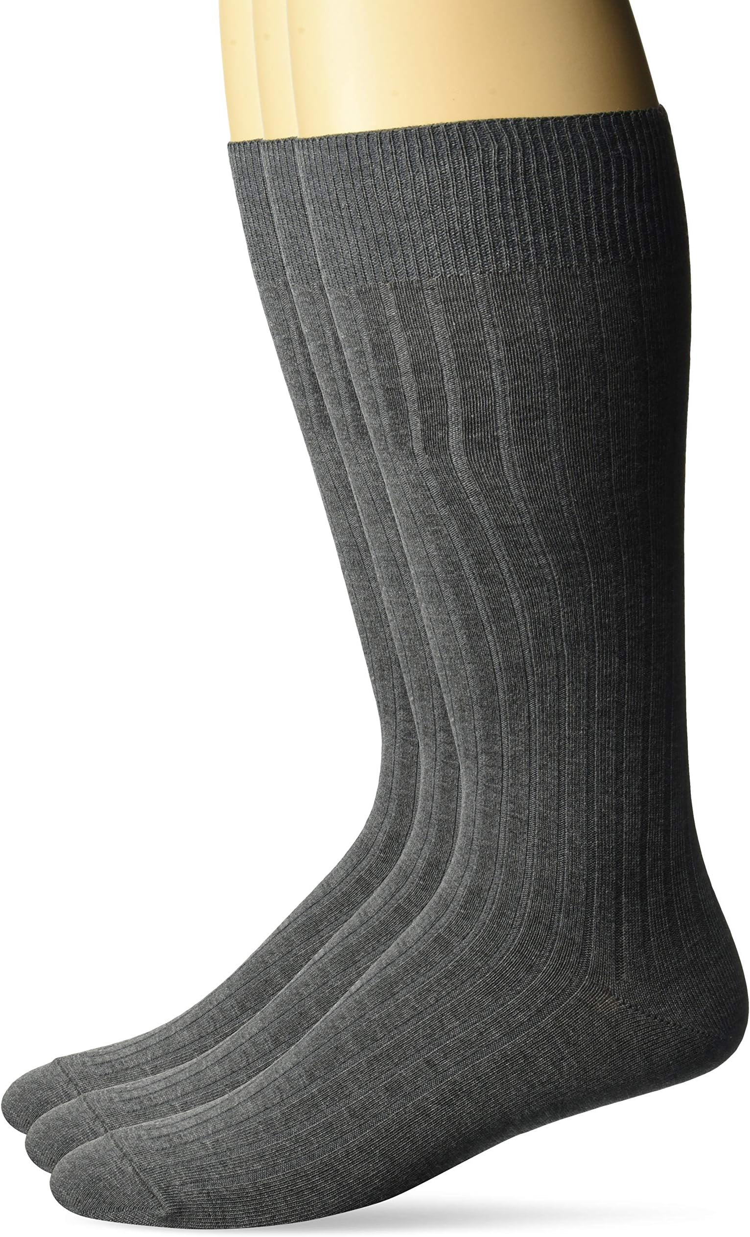 Men's Standard 3-Pack Silky Thin Dress Socks