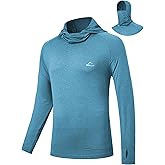 Willit Men's Sun Protection Hoodie UPF 50+ Fishing Hiking Shirt Long Sleeve SPF UV Shirt Rash Guard Lightweight