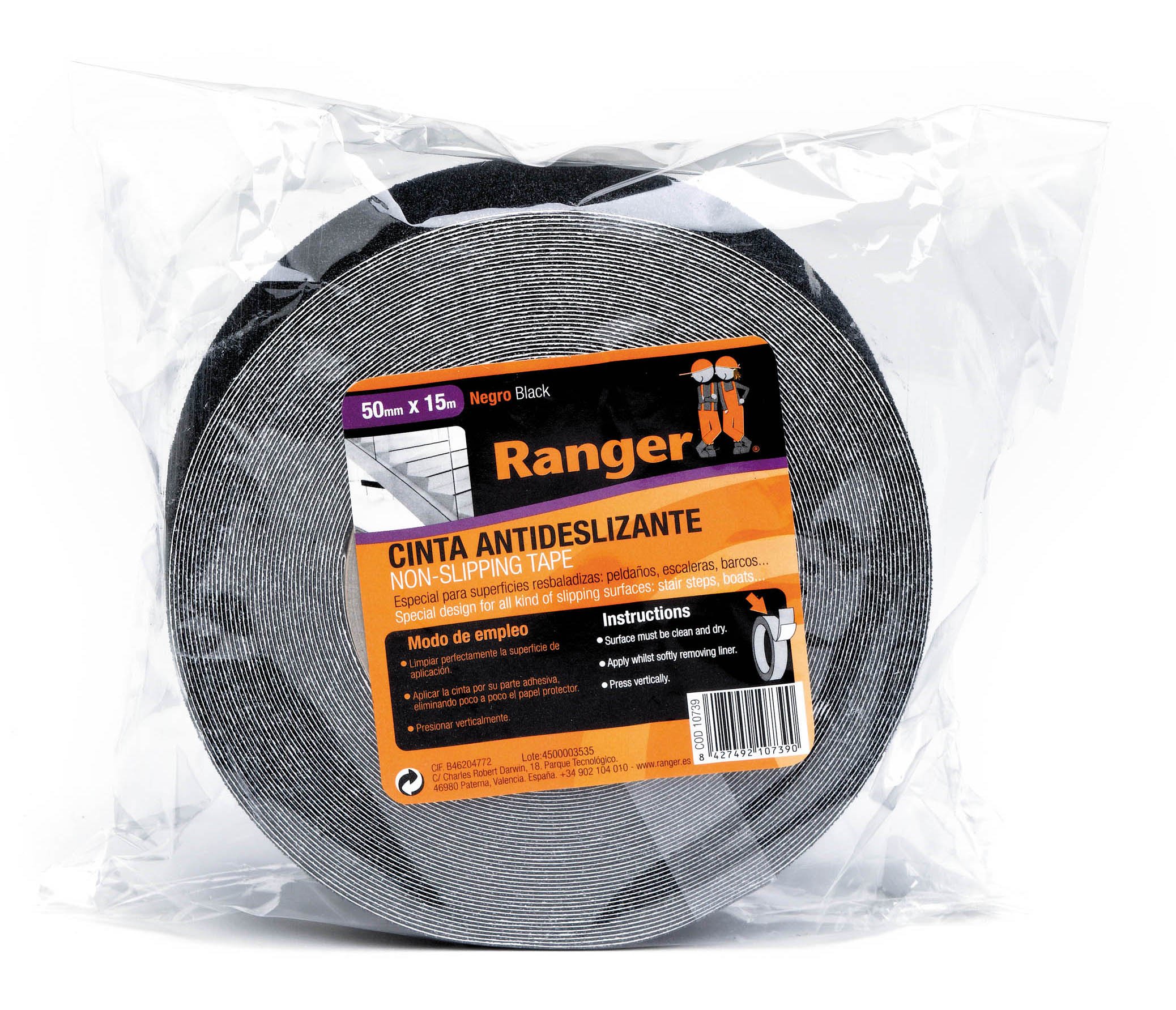 miarco 10738 10738-Black Anti-Slip Tape 38 mm x 15 m,