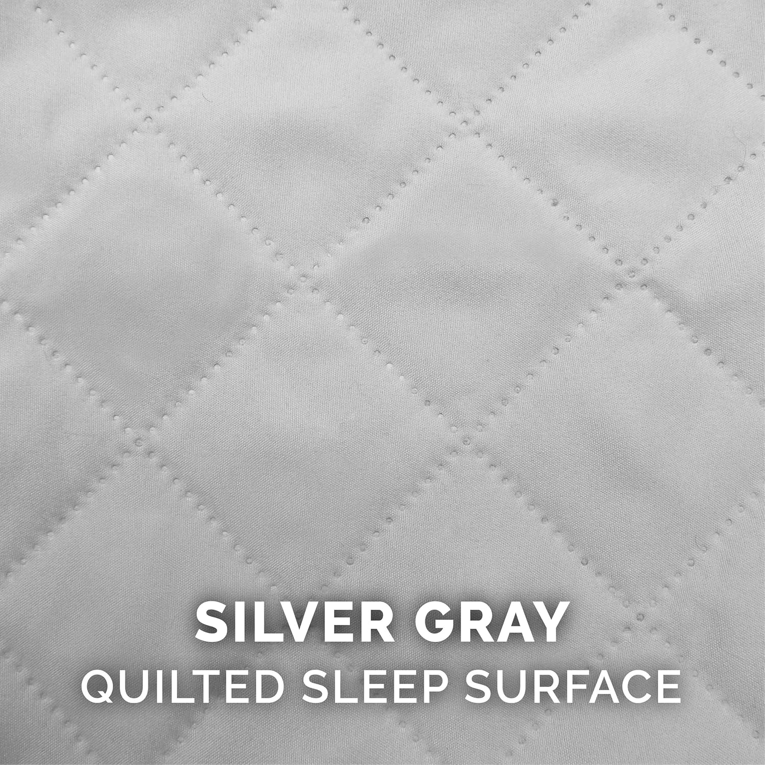 Furhaven Pet Dog Bed - Quilted Pillow Cushion Traditional Sofa-Style Living Room Couch Pet Bed with Removable Cover for Dogs and Cats, Silver Gray, Jumbo : Pet Supplies