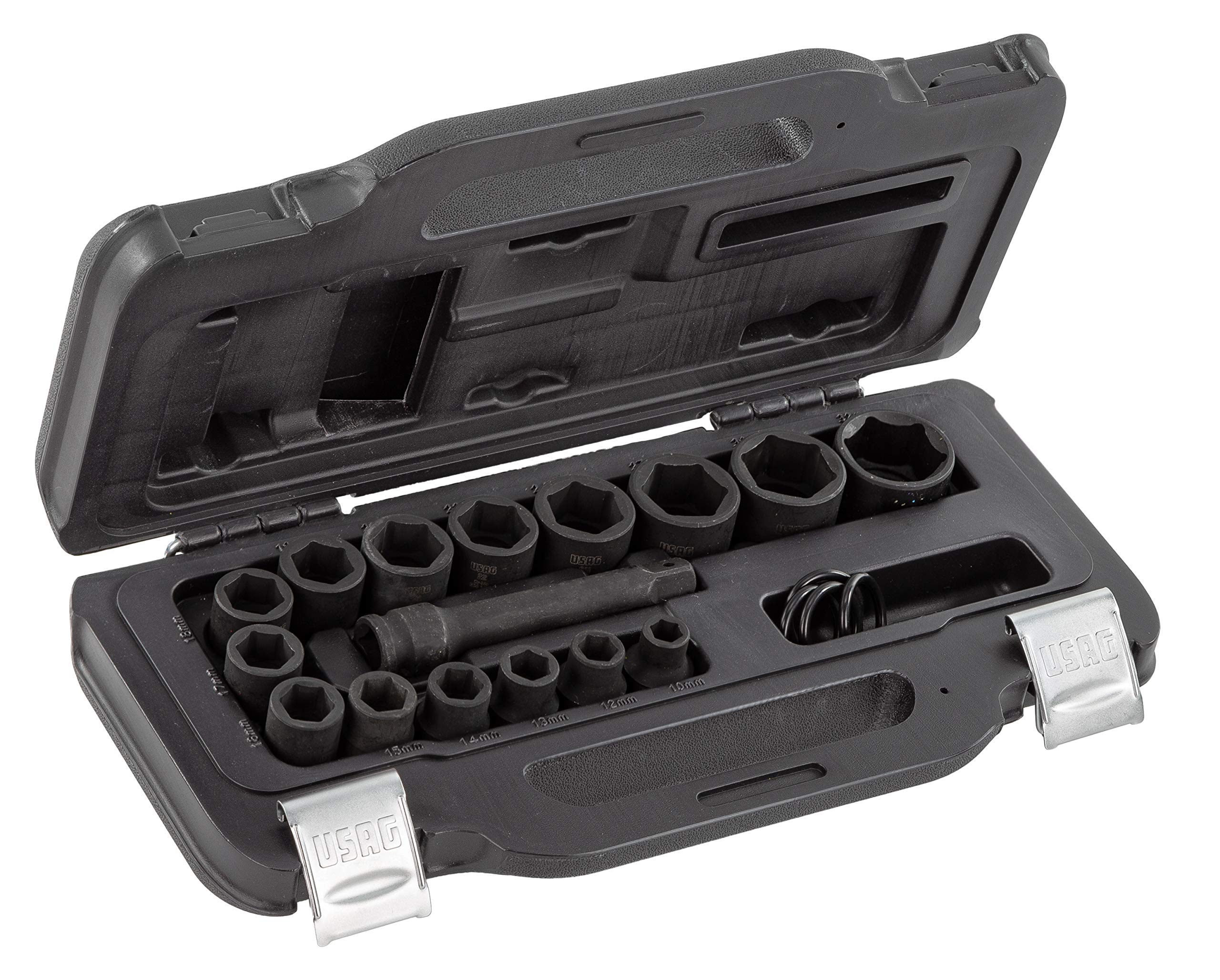 USAG U02359285 - 235 1/2" M/C16 - Assortment with IMPACT hexagonal sockets in modular box (16 pcs.)