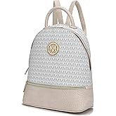 MKF Collection Backpack for Women, Signature Vegan Leather Top-Handle Travel bag Carry-on Backpack by Mia K