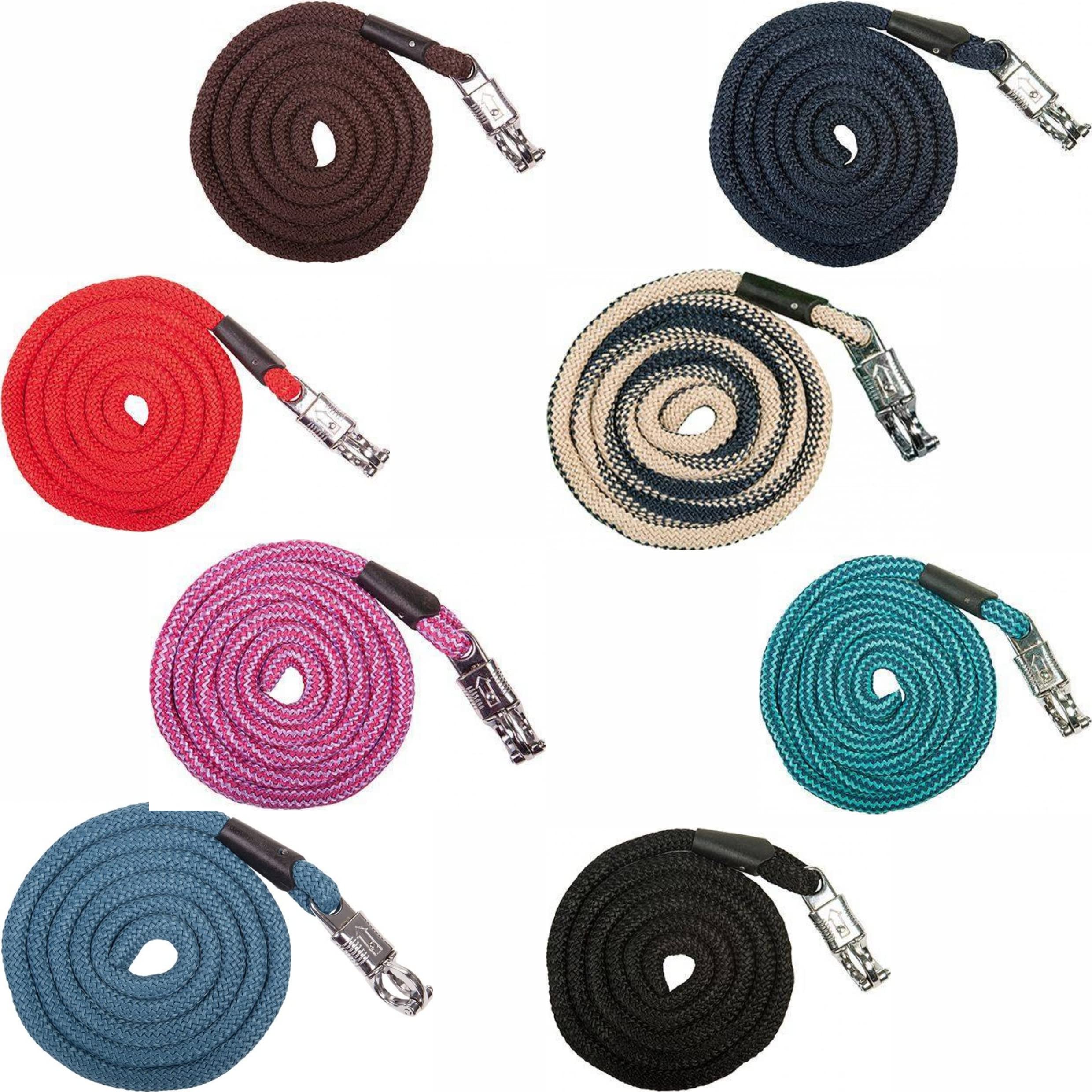 HKM 547065 Knitting Aachen with Panic Closure, Length 180 cm, Dark Blue/Turquoise