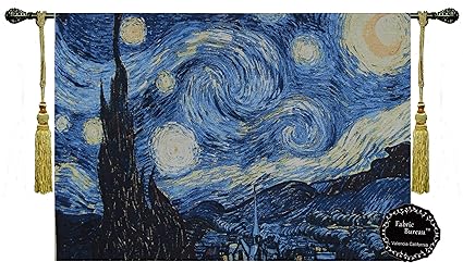 A Monamour Fabric Starry Night Print Vincent Van Gogh