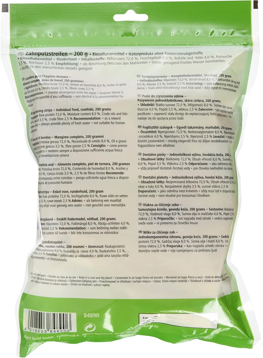 Kerbl Stripes for Clean Teeth 200 g, 200 g (Pack of 1) - Image 3