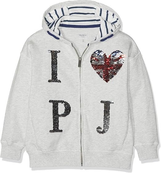 Pepe Jeans Zip Thru Girls Felpa Bambina Bambine e ragazze Abbigliamento  berjaya.edu.my